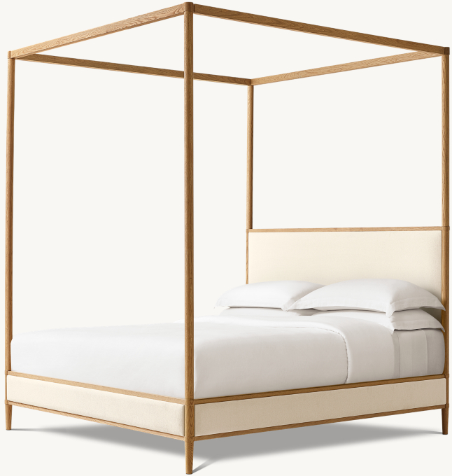 François Fabric Canopy Bed