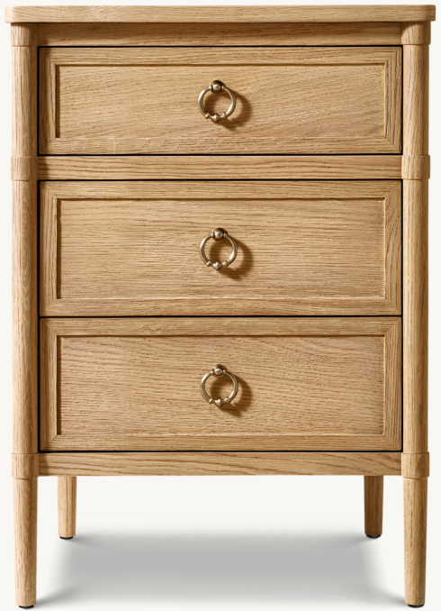 Front view of François Closed Nightstand 
