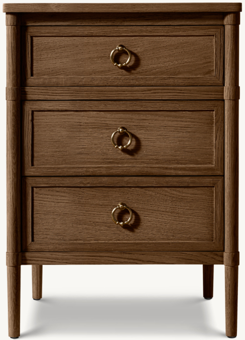 Front view of François Closed Nightstand 