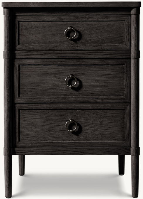 Front view of François Closed Nightstand 