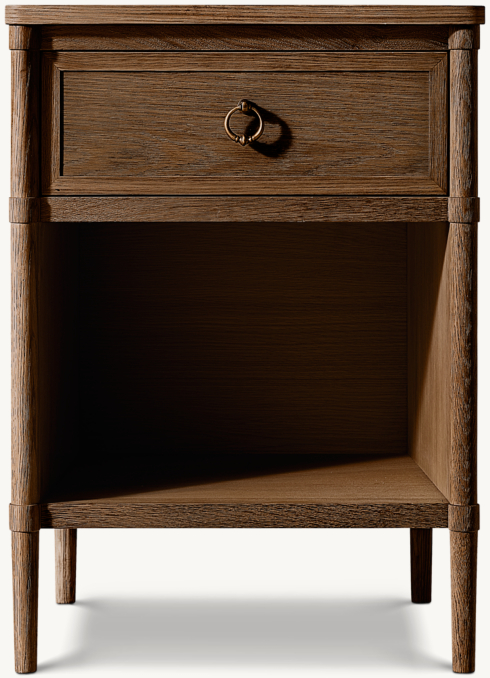 20" nightstand shown in Brown Oak.