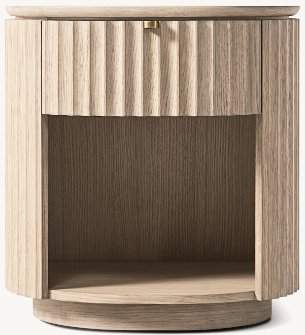 20&#34; nightstand shown in Whitewashed Oak.