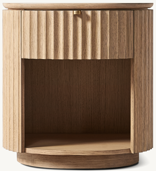 20&#34; nightstand shown in Light Oak.