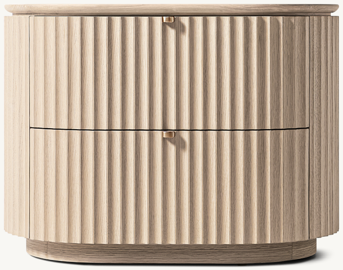 30" nightstand shown in Whitewashed Oak.