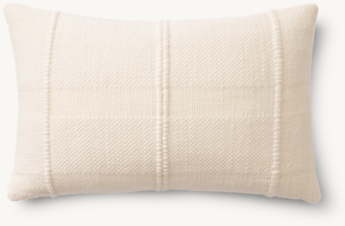 Loa Merino Wool Parallel Stripe Pillow - Lumbar