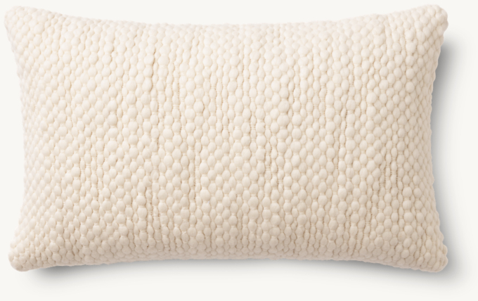 Loa Merino Wool Solid Pillow - Lumbar