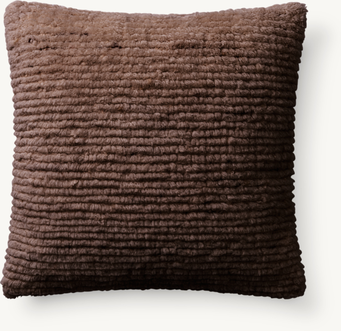 Overhead view of Hakim Merino Wool Pillow - Square 
