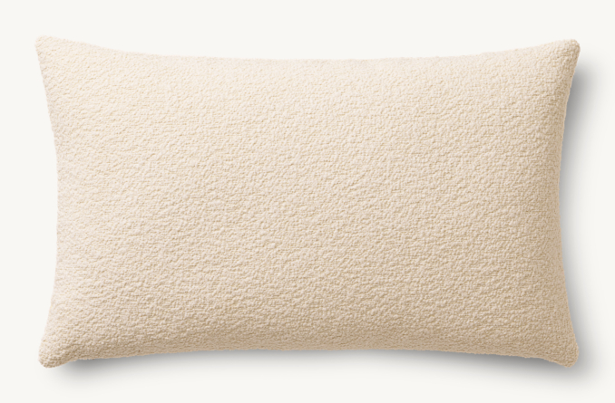Overhead view of Performance Bouclé Pillow - Lumbar 