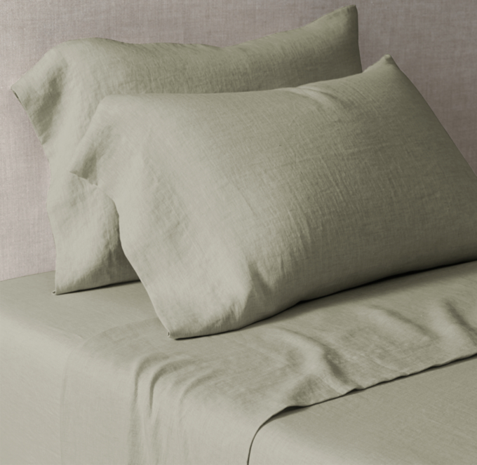 Italian Heritage Washed Linen Sheet Set