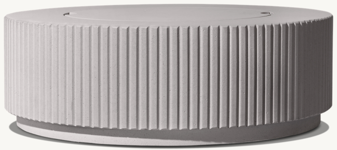 Reeded Plinth Round Fire Table Top