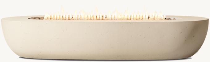 Obround Rectangular Fire Table