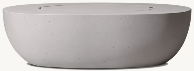 Obround Rounded Square Fire Table Top