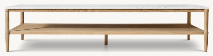 François Marble Rectangular Coffee Table