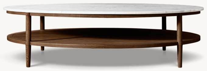 François Marble Round Coffee Table