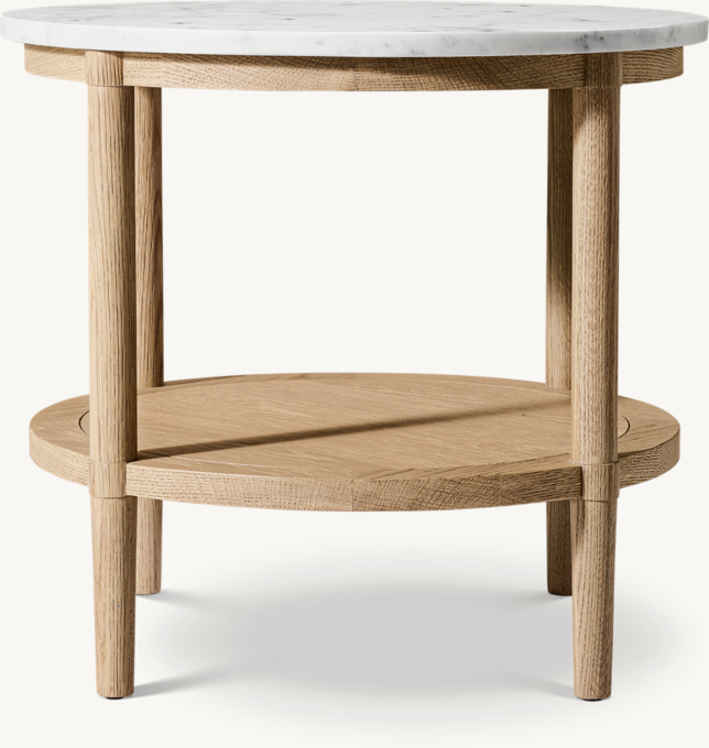 François Marble Round Side Table