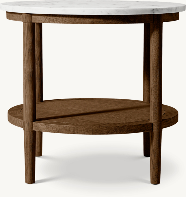François Marble Round Side Table