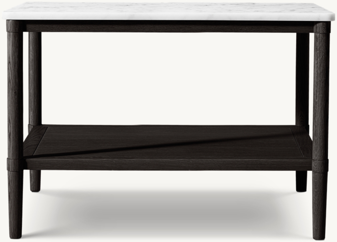 Shown in Black Oak/Italian Carrara Marble.