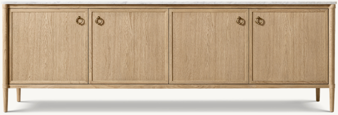 François Marble 4-door Media Console