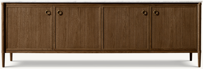 François Marble 4-door Media Console