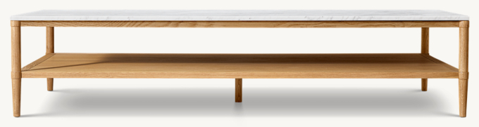 François Marble Rectangular Coffee Table
