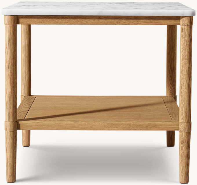 François Marble Square Side Table