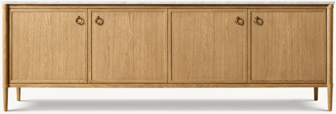 François Marble 4-door Media Console