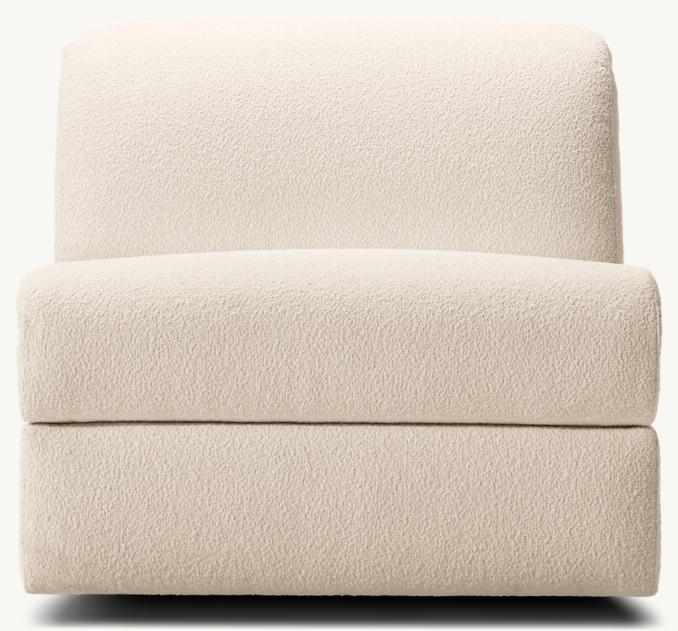 Front view of Monceau Recliner Modular Armless Chair 