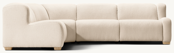 Marcé Recliner Modular 4-Piece L-Sectional