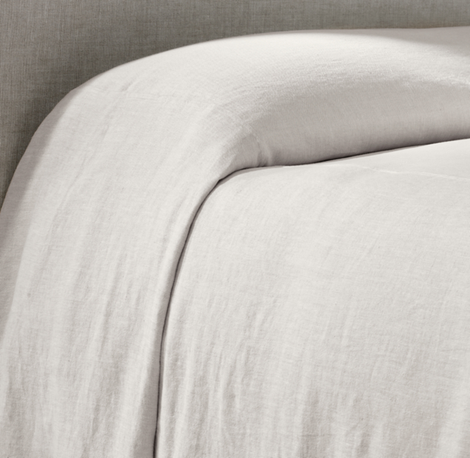Washed Linen Bed Cover