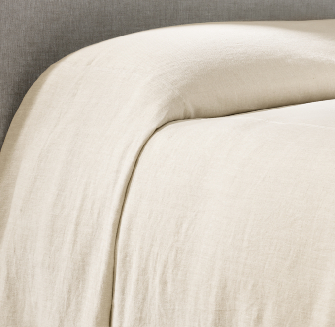 Washed Linen Bed Cover