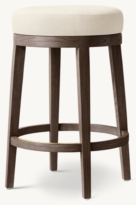 Morgan Backless Swivel Fabric Bar & Counter Stool