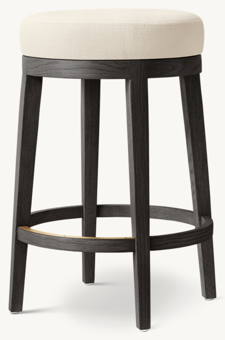 Morgan Backless Swivel Fabric Bar & Counter Stool