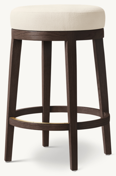 Morgan Backless Swivel Fabric Bar & Counter Stool
