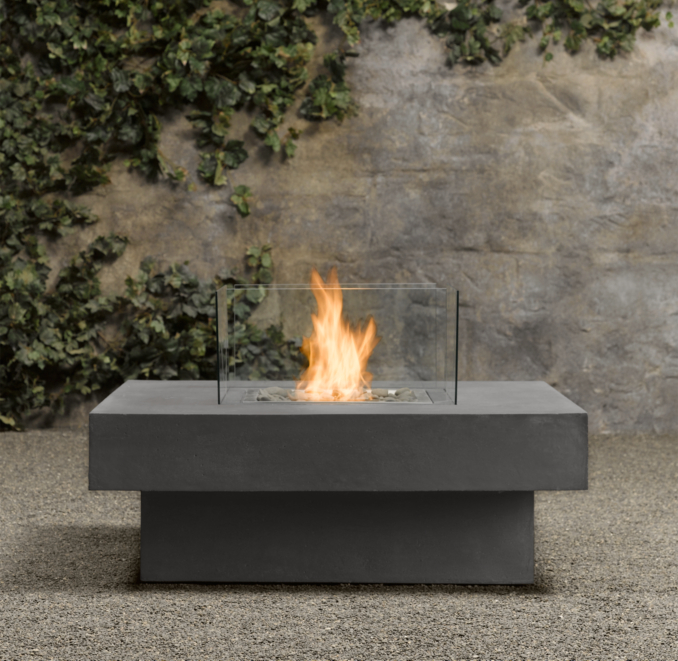 Laguna Concrete Natural Gas Square Fire Table