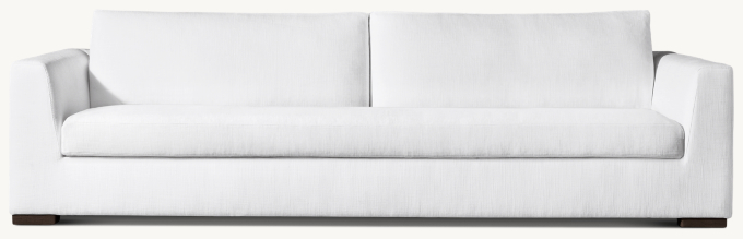 Modena Taper Arm Bench-Cushion Sofa