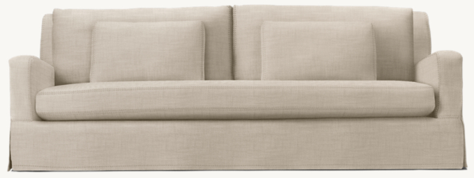 84&#34; sofa shown in Sand Perennials&#174; Performance Textured Linen Weave. 