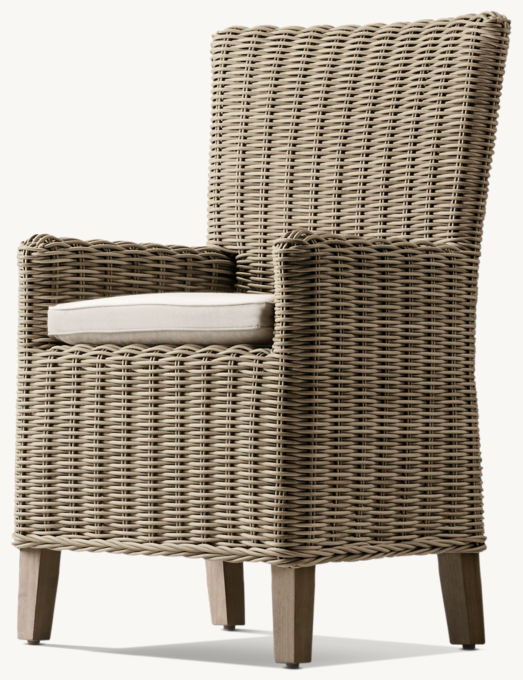 Restoration hardware on sale wicker chairs