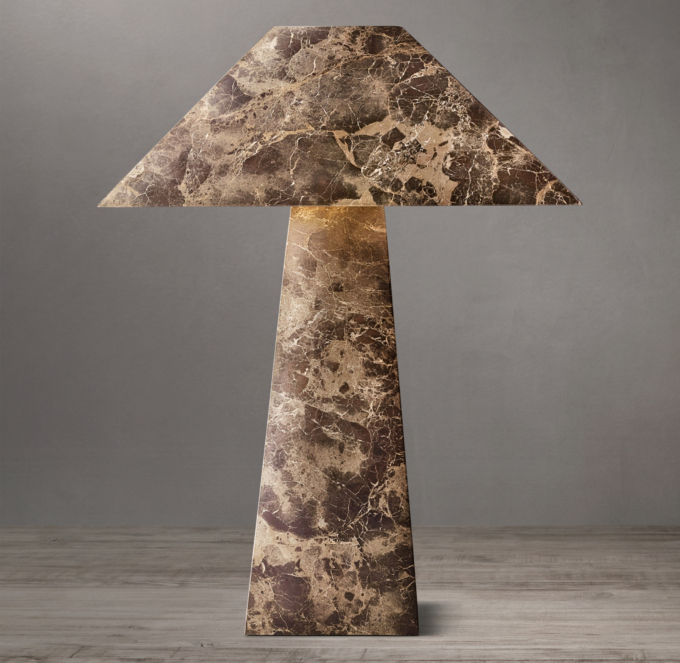 Mycena Obelisk Stone Table Lamp