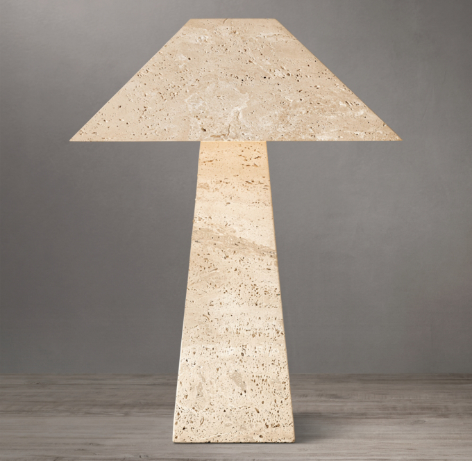 Mycena Obelisk Stone Table Lamp