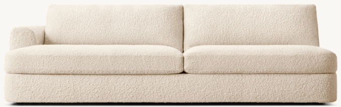 Front view of Mara Left-Arm Sofa 