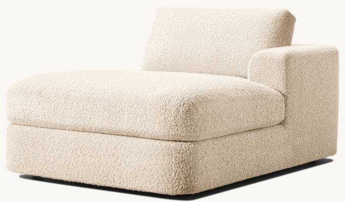 Three Quarter view of Mara Right-Arm Chaise 