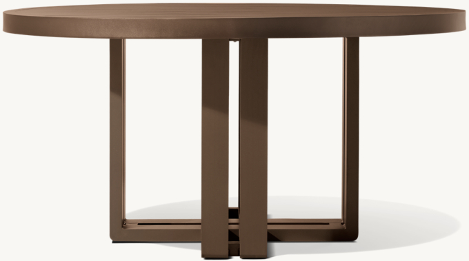 Vigo Aluminum Round Dining Table