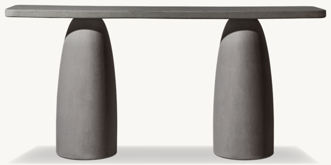 Terzo Rectangular Bowl Console Table