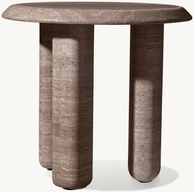 Leon Stone Round Side Table