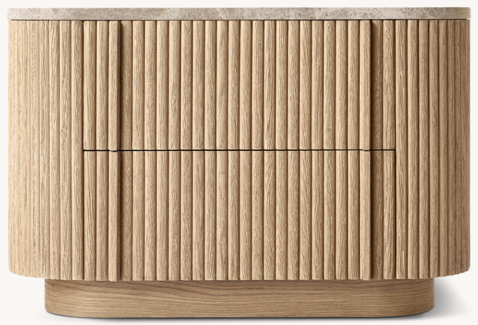Mulholland Emperador Closed Nightstand 