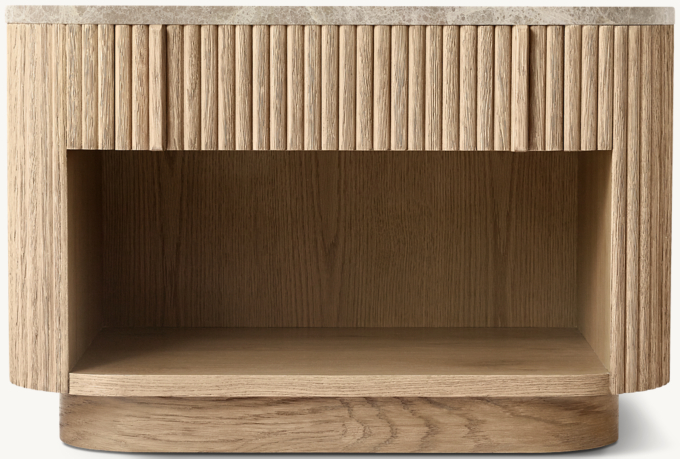 Mulholland Emperador Open Nightstand 