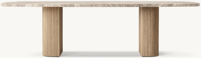 Mulholland Emperador Rectangular Dining Table 