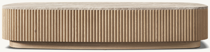 Mulholland Emperador Plinth Coffee Table 