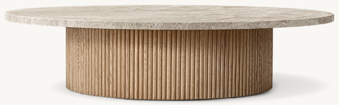 Mulholland Stone Round Coffee Table 