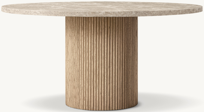 Mulholland Stone Round Dining Table 